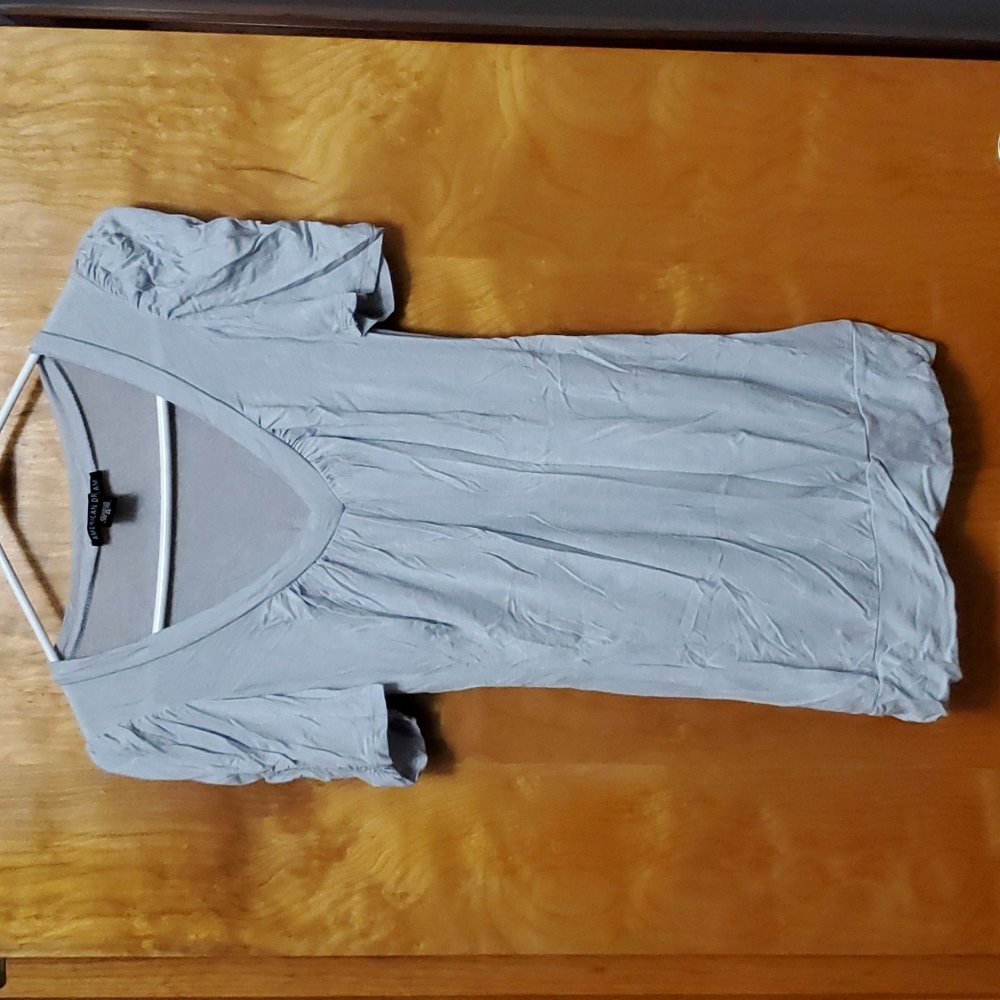 Gray dress t shirt blouse medium
